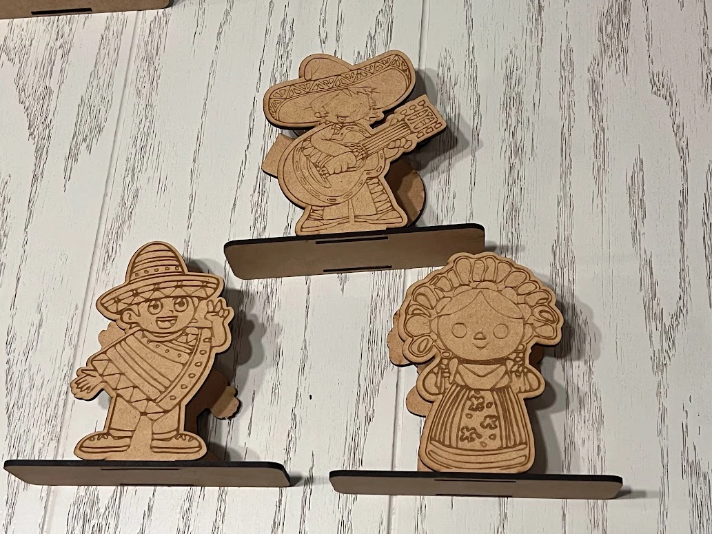 Servilleteros de MDF Fiestas Patrias | Decoración Mexicana