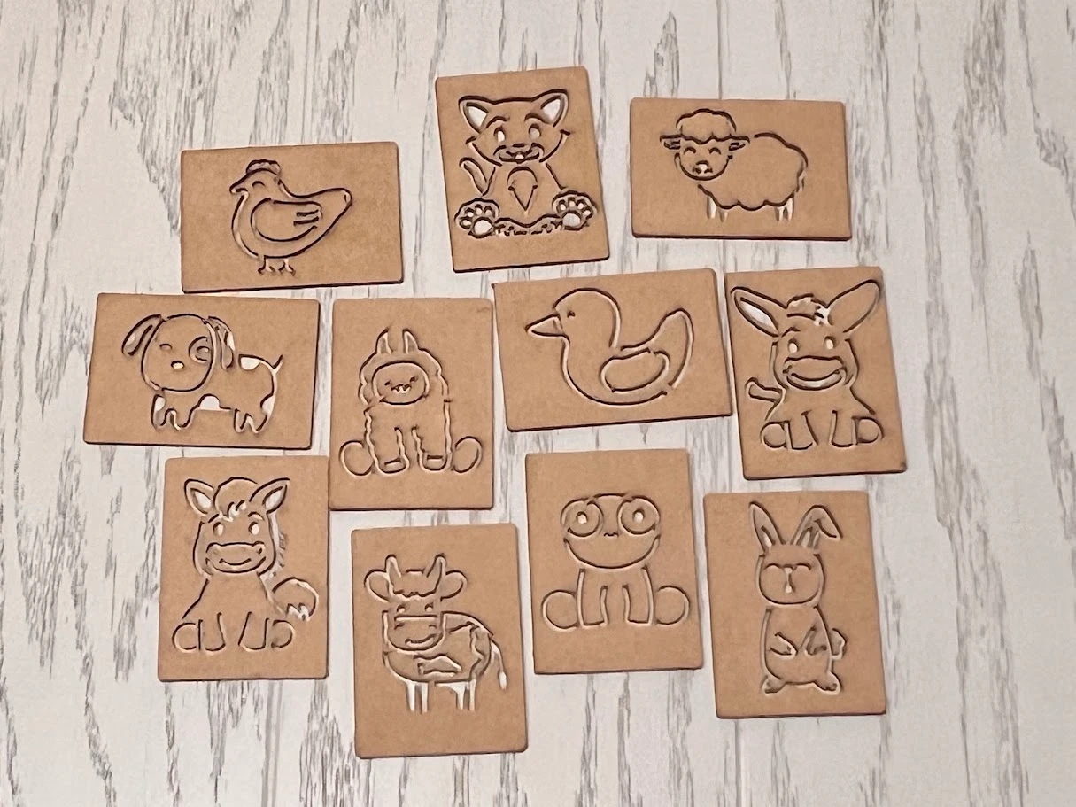 Plantilla Animales para Pintar en MDF